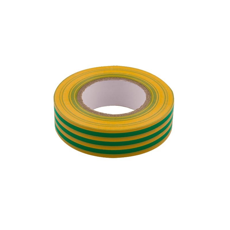 Unicrimp PVC Insulation Tape Green/Yellow 19mm Wide 20 Metres Length