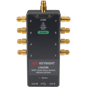 Keysight U9428B/002/201/301 Solid State FET Switch, 300 kHz-50 GHz, SP8T, USB, U942xA/B/C Series