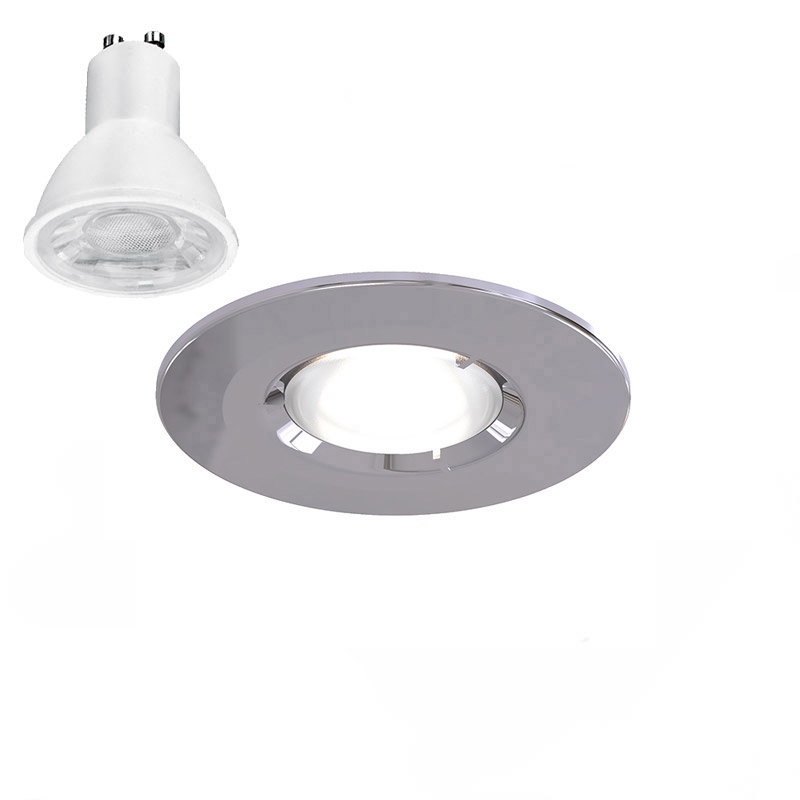 Ansell Edge Chrome Downlight 5W 3000K Dim