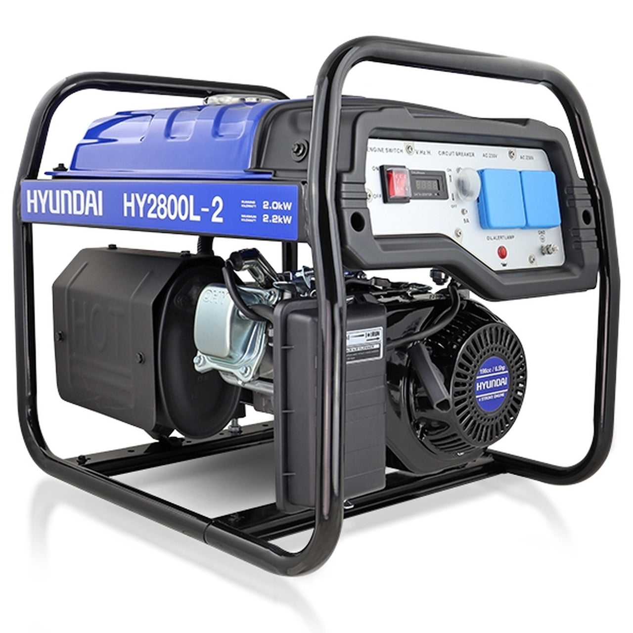Hyundai HY2800L-2  Recoil Start Site Petrol Generator 2.2kW / 2.75kVa