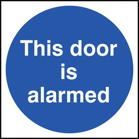 This door is alarmed