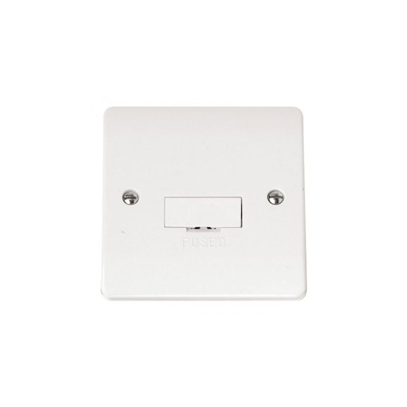 Click Fused Connection Unit 13 Amp White PVC