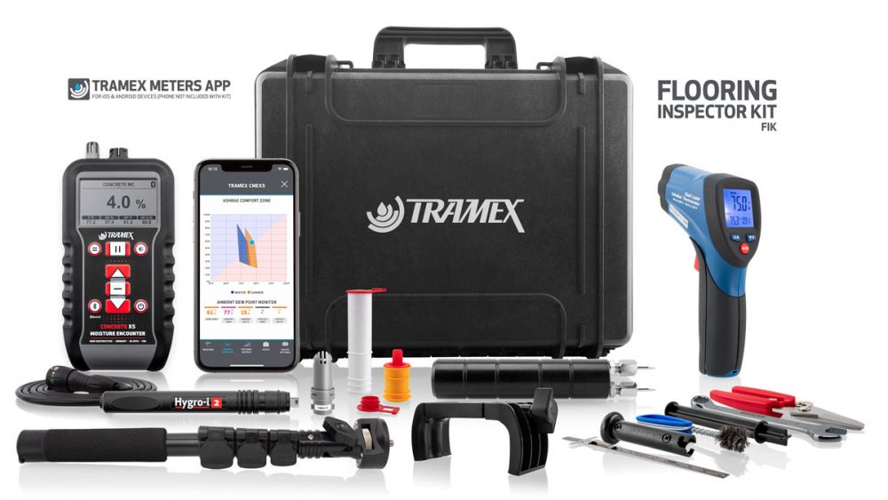 UK Suppliers of Flooring Inspector Kit with FREE Spectra Precision QM55 Distance Meter
