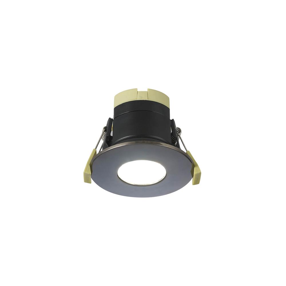 Luxuria Horizon 8W Dimmable CCT LED Fire Rated Downlight With Black Chrome