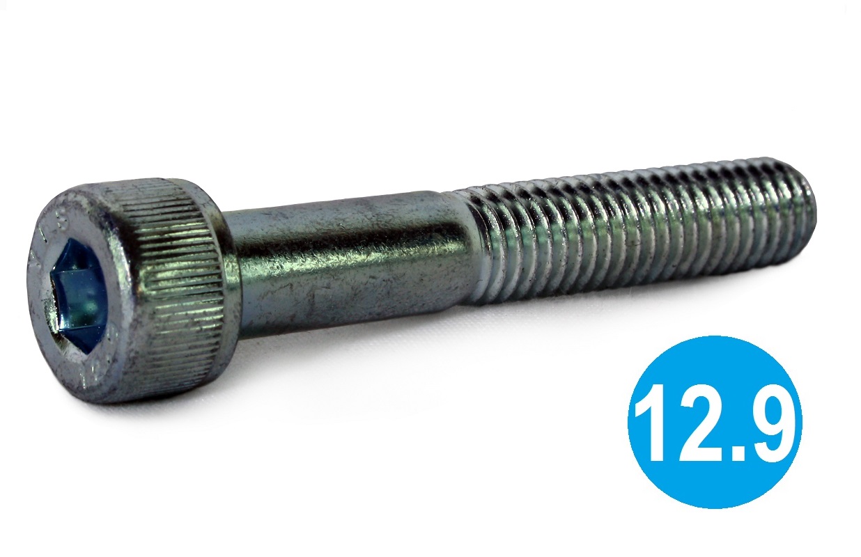 M12x130 Socket Cap Head Screw 12.9 BZP