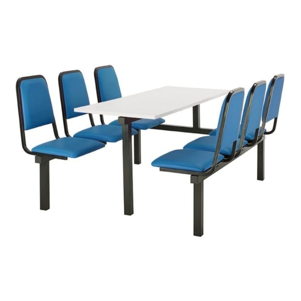 CU92 - 6-Seater Chester Canteen Unit - 1 Way Access, Blue, White