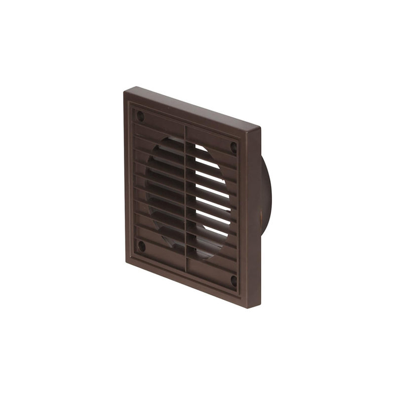 Airflow 100mm Fixed Grille Brown