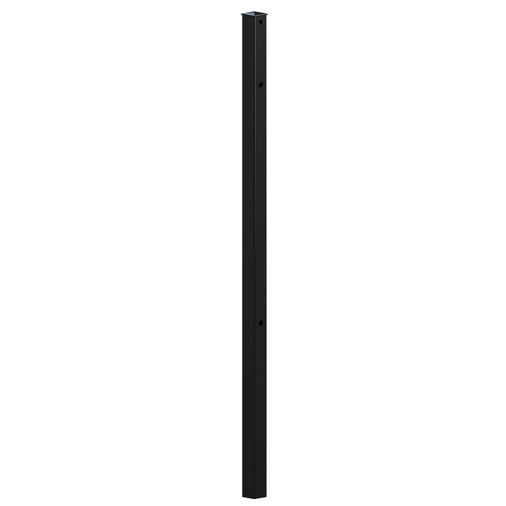 Black 1200mm High Concrete In Post - No Cleats & Fittings