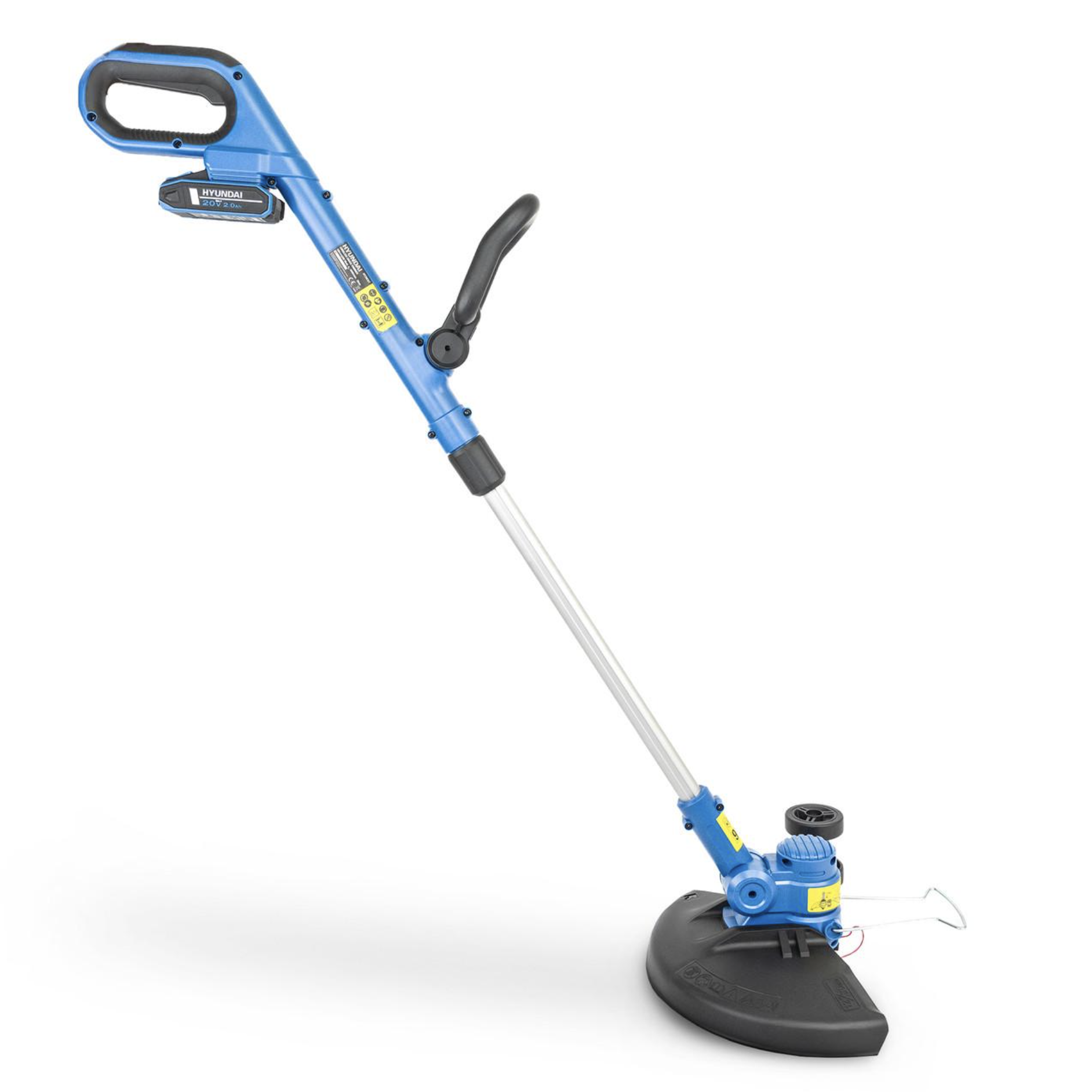 Hyundai 20V Cordless Grass Trimmer 30cm Cut, 2.0Ah Battery, Charger-Lightweight & Powerful 