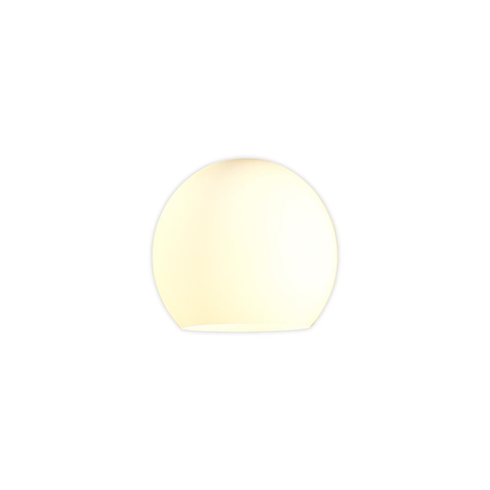 Luxuria Apex 140mm Open Mouth (F) Round Opal Globe Glass Shade