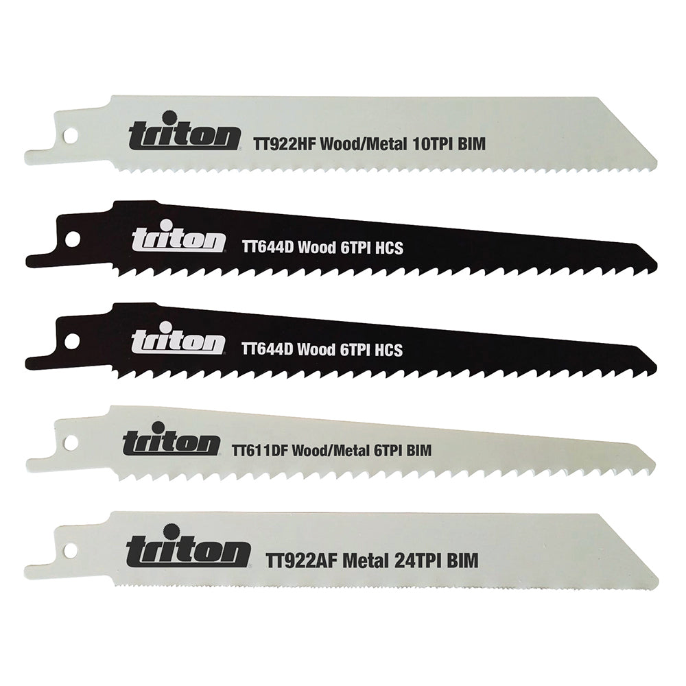 Triton 150mm Recip Saw Blade Set 5pce