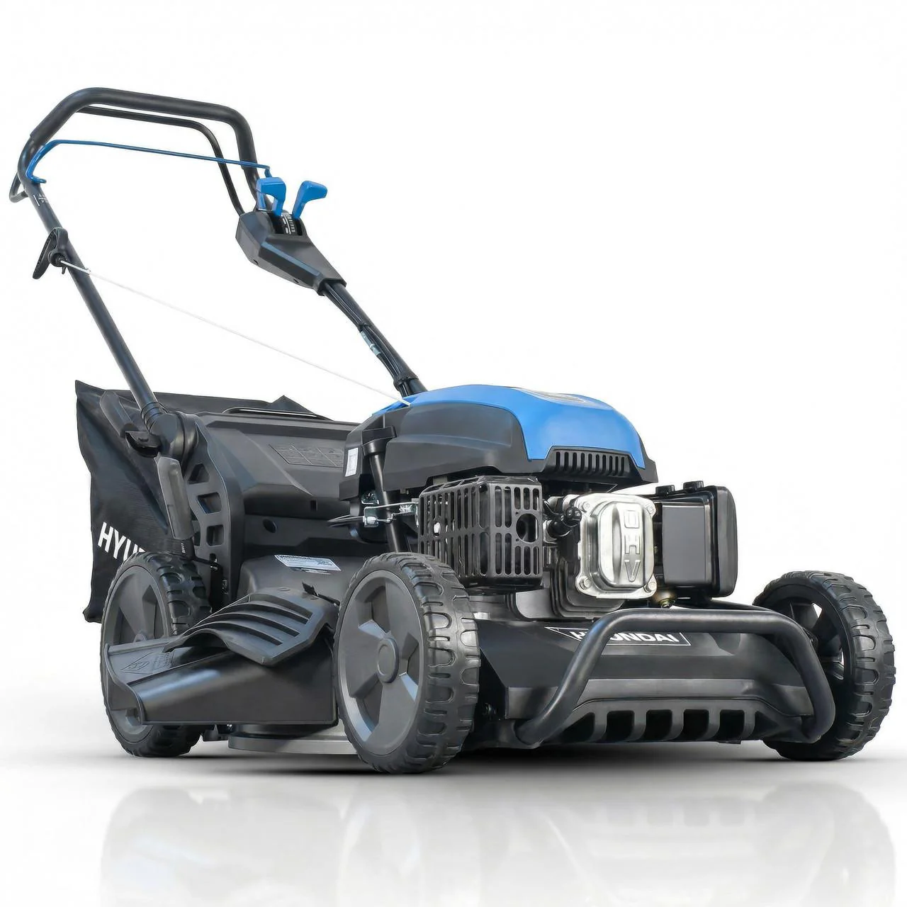 Hyundai 21″ / 53cm Self-Propelled PRO Petrol Lawnmower, Pro-series Build, 196cc Engine 