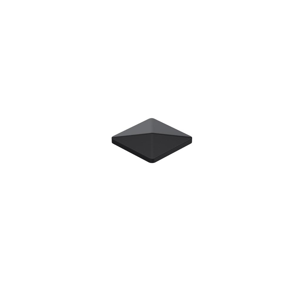 ABS Plastic 80 x 80mm Post Cap RAL 9005 Black Sand Matt 