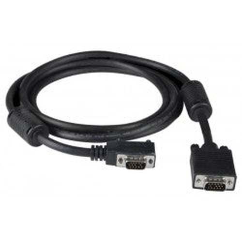 VEXT-90DL-15-MM - VGA Left Angled Straight Cable 90-Degree 15HD WUXGA Monitor 15 ft 15HD Male - 15HD Male Black