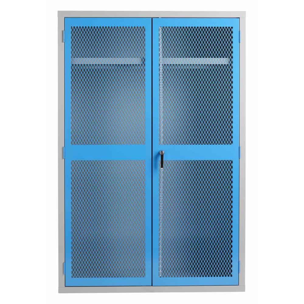 PPE Cabinet with Mesh Door & Full Width Rail 1830H x 1220W x 459D