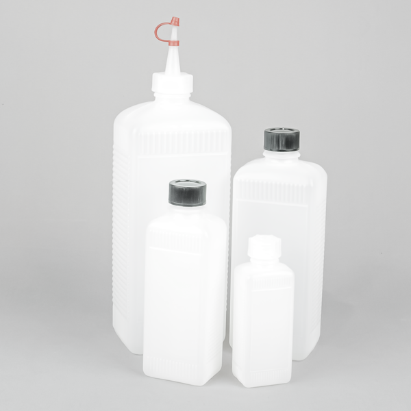 UK Suppliers of Narrow Neck Rectangular Plastic Bottle Series 310 HDPE 