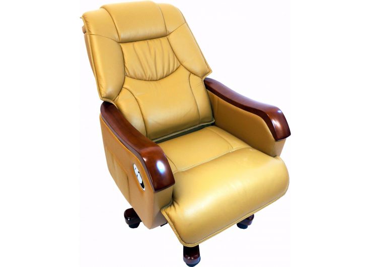 Providers Of Quality Executive Genuine Beige Leather Office Chair - FD3B Near Me