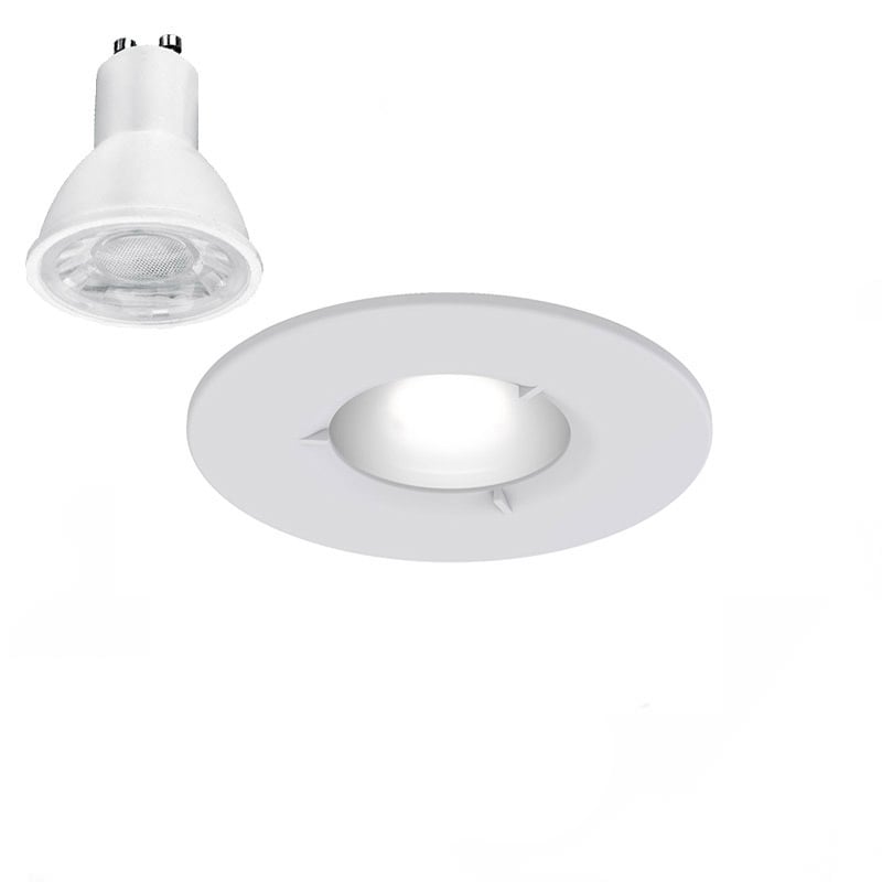 Ansell Edge Matt White Downlight 5W 4000K Dim