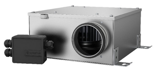 KVK Slim 100 EC Centrifugal circular duct fan. 312m³/h