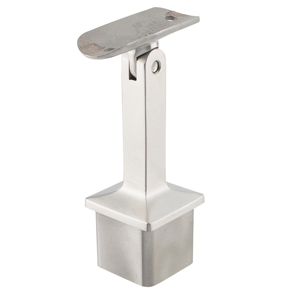 Adjustable Handrail Support - Square40 x 40mm Box   - 316 stainless steel