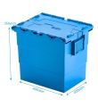 Attached Lid Container 33 Litre L400xW300xH350mm