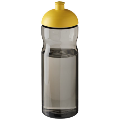 H2O ACTIVE® ECO BASE 650 ML DOME LID SPORTS BOTTLE in Charcoal & Yellow.