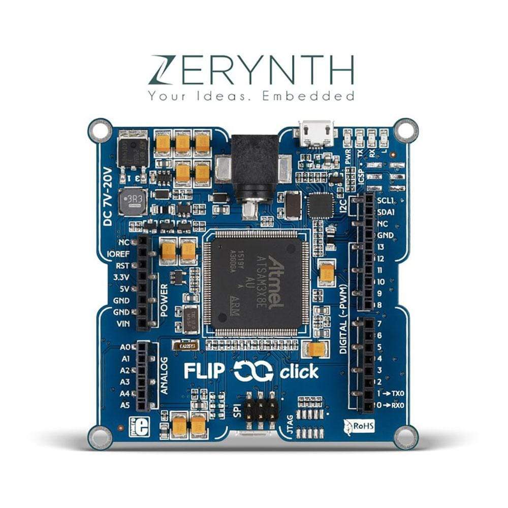 Flip&Click Board SAM3X (Zerynth Virtual Machine)