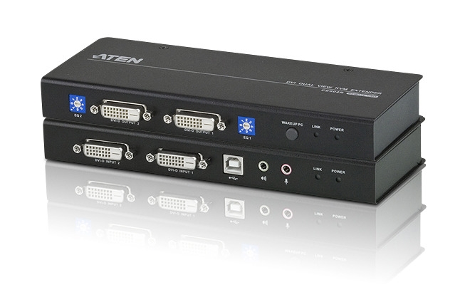 CE604 - Aten - DVI Dual View DVI Aten KVM Extender Multiscreen UTP ( Dual Video DVI Extender )