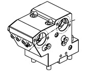 Radial rear-set static tool CAPTO