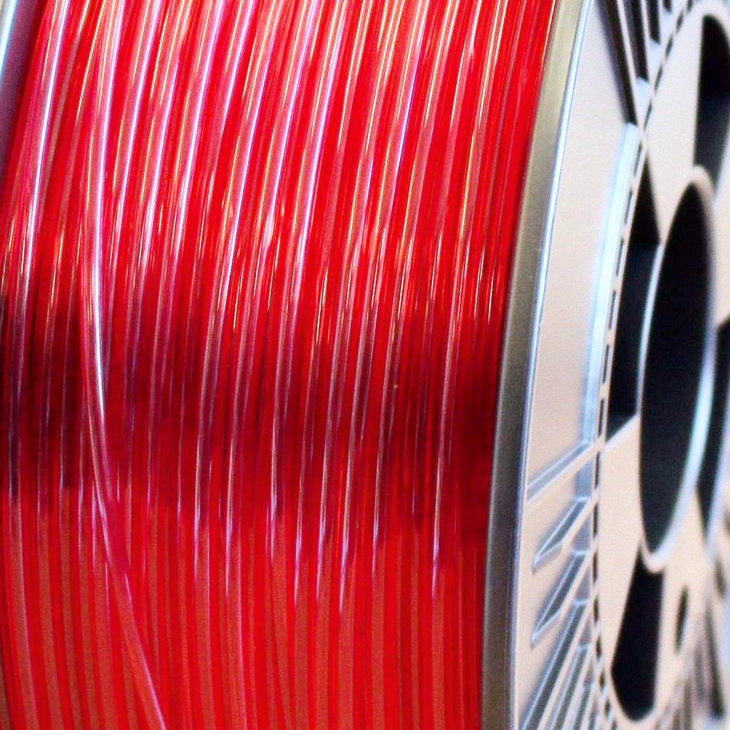 3D FilaPrint PETG Red Transparent 2.85mm 3D Printer Filament