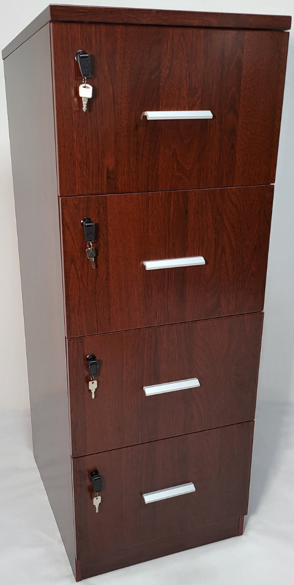 Specialising In Mahogany Four Drawer Executive Filing Cabinet - AB84 UK