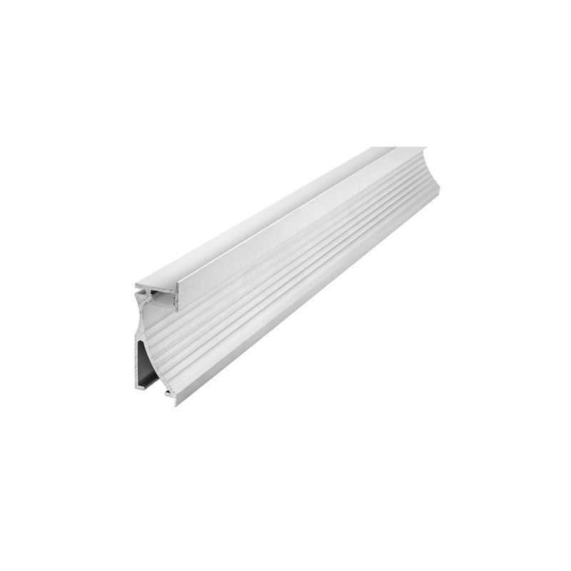 Integral Wall Recessed Frosted Diffuser Profile Aluminium Rail 1 Metre
