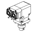 Axial geared-up driven tool - Ratio 1:3 H&#61;90mm