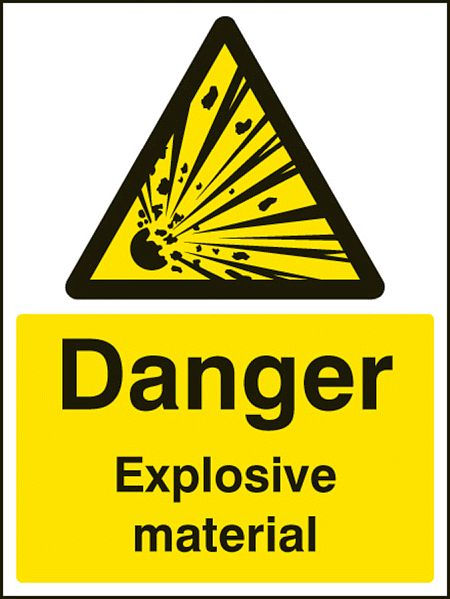 Danger explosive material