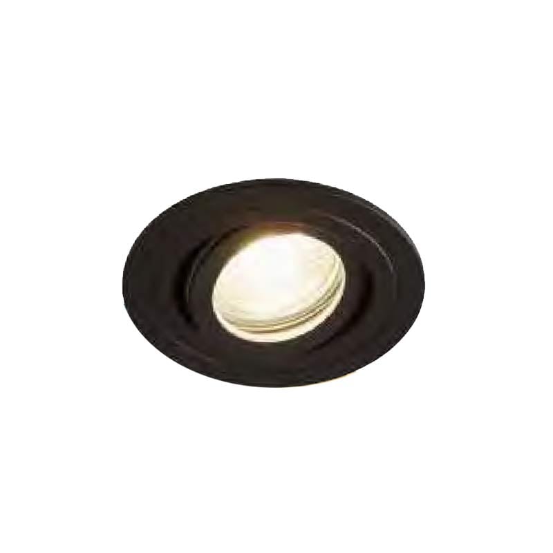 Forum Cali Adjustable Bathroom GU10 Downlight Matt Black