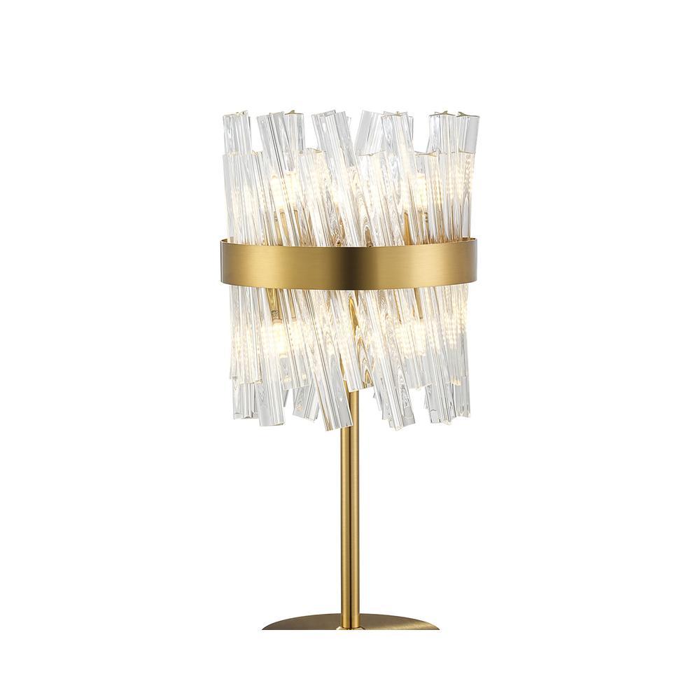 Luxuria Sylph 6 Light G9 Table Lamp Brass / Clear