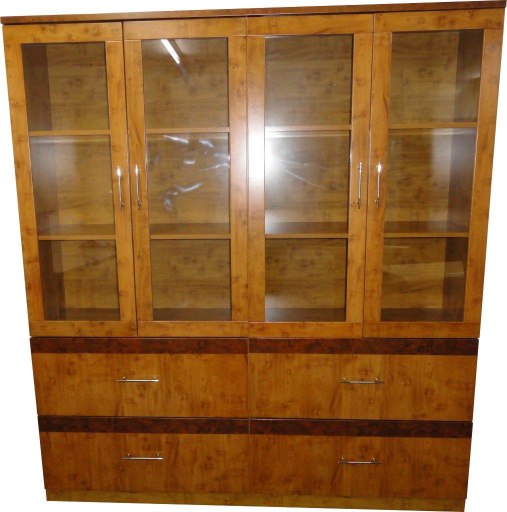 Yew Luxury Bookcase 4 Doors Wide DES-1862-192A-4DR UK