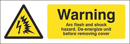 Warning Arc flash and shock hazard De-energize unit before removing cover