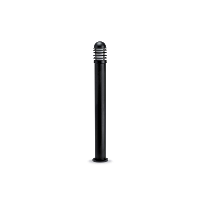 JCC NiteLED Mains Tall Louvred E27 Bollard Black