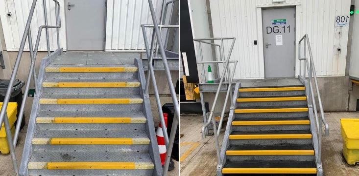 Stair Tread Safety Installation 