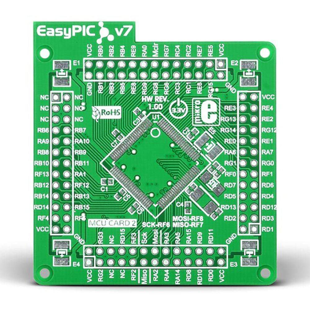 EasyPIC Fusion v7 Empty MCU card1 100pin TQFP PF