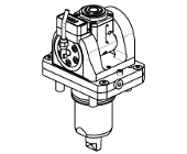 Axial adjustable angle &#177;180&#176; driven tool