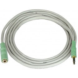 SA-50-MF - 3.5mm Stereo Audio Cable Male Speaker Extension Female 50 feet 3.5mm Male - 3.5mm Female Gray