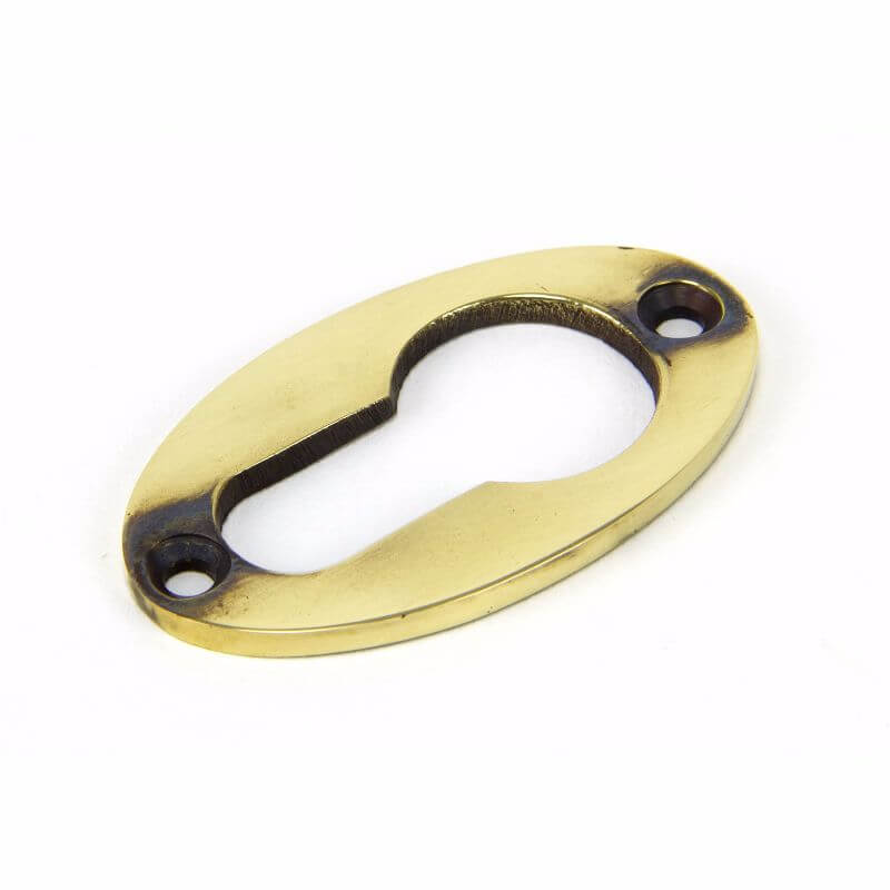 Anvil 83819 Aged Brass Oval Euro Escutcheon