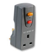 P1RDC1-UK Inline UK Mains Plug - Socket RCD Power protection Block