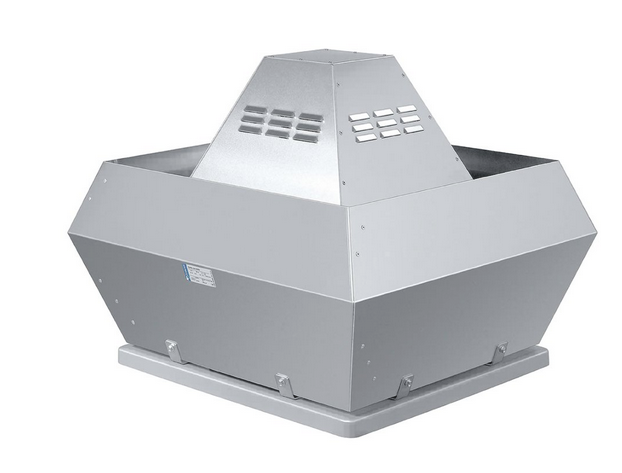 DVN 450EC Centrifugal roof fan, 120°C continuous, vertical discharge. 5,010m³/h