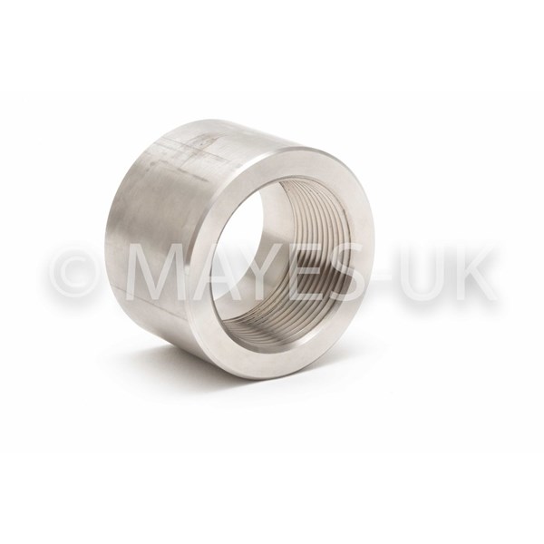 3/8" 3000 (3M) BSPT           
Half Coupling
A182 304/304L Stainless Steel
Dimensions to ASME B16.11