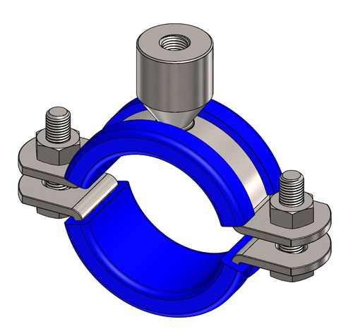 Industrial Stainless Steel Specialist Suppliers of Pipe Clip, Saddle Clip, M10 Threaded Boss, Rubber Inserts for Hygienic Pipework