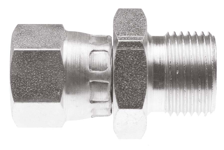 BURNETT & HILLMAN Straight Adaptor &#45; BSPP Male &#47; JIC Swivel Female