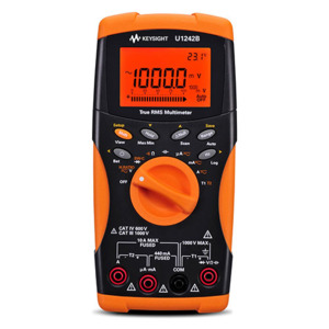 Keysight U1242B Handheld Digital Multimeter, True RMS, CAT III 1000 V, 10000 Count, 4 Digit